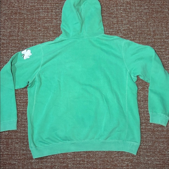 Vintage Chicago Blackhawks St. Patrick’s day Kelly green shamrock hoodie XXL - Picture 5 of 13